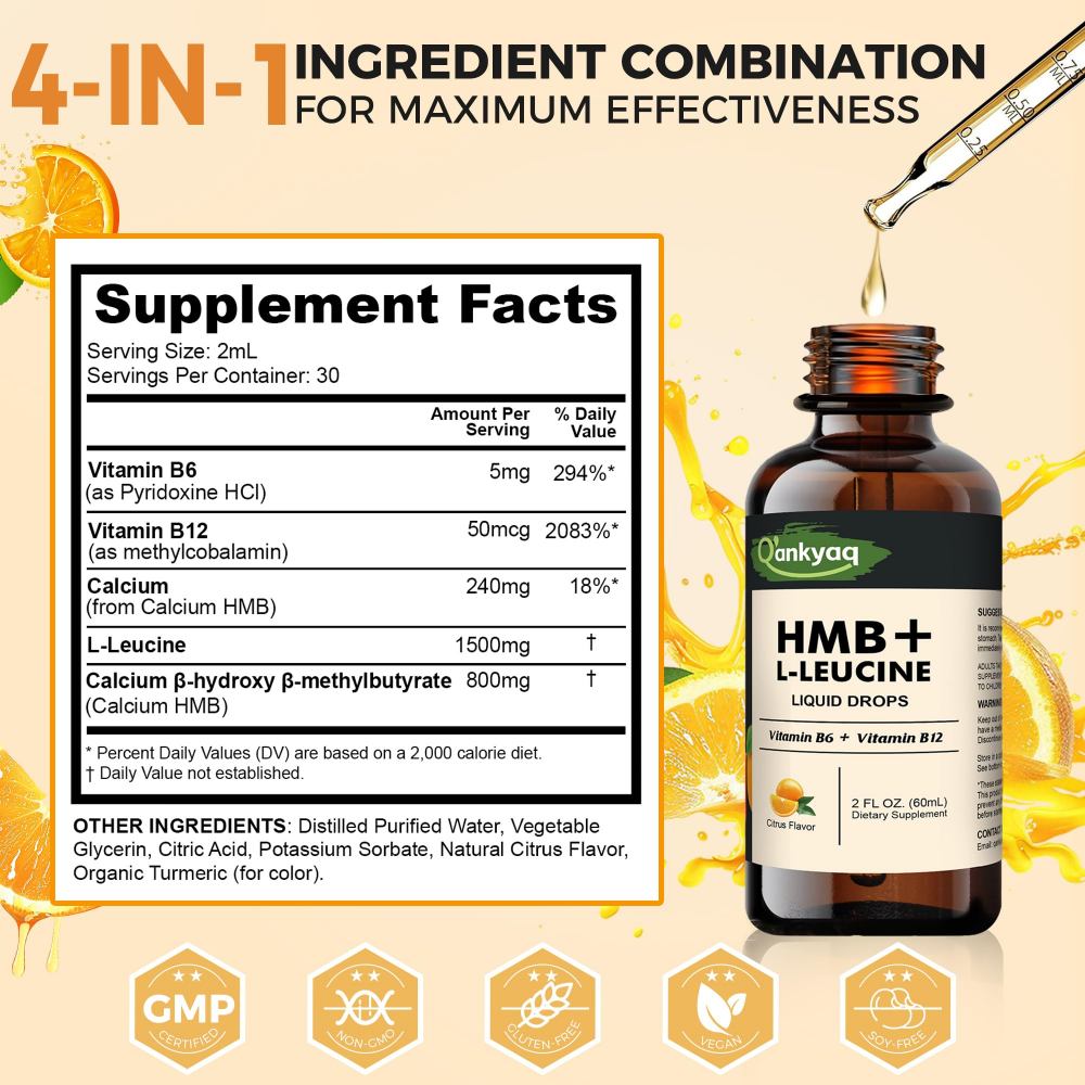 q'ankyaq HMB and leucine drops for adult routines — HMB and L Leucine Supplements liquid drops7 1 — q'ankyaq
