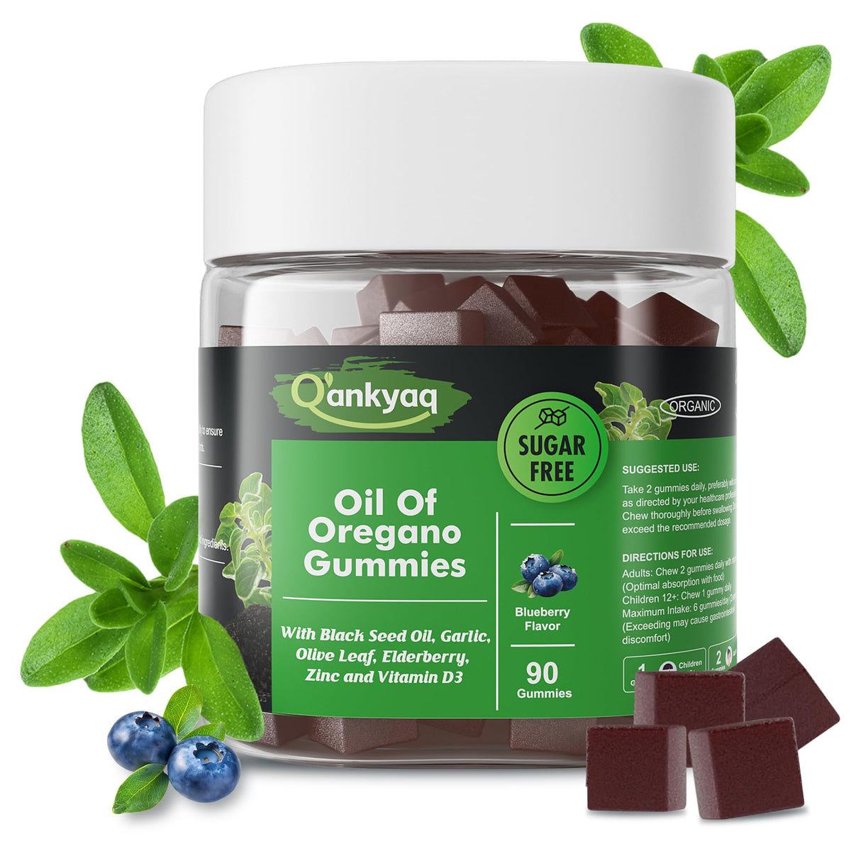 q'ankyaq oregano and black seed gummies for the family shelf — Oregano Oil Gummies — q'ankyaq