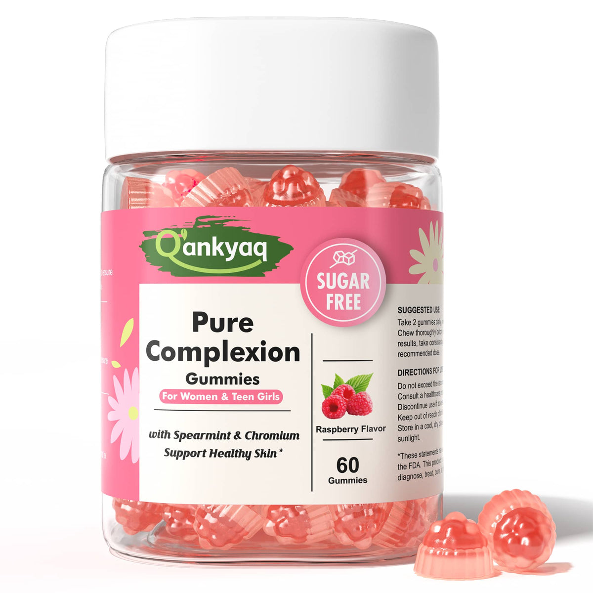 q'ankyaq spearmint complexion gummies for teens and women — PureComplexiongummies — q'ankyaq